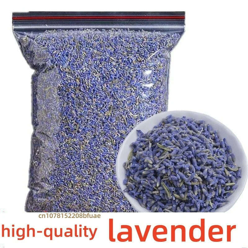 100% High-quality Natural Bulk Lavender Decorative Dried Flowers Used For Candle Making Sachet Pillowcases Filled With Crystal - KIMLUD