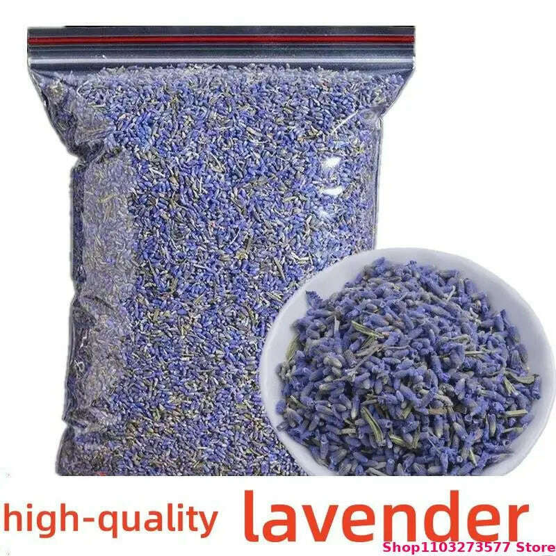 100% High-quality Natural Bulk Lavender Dried Flowers Used For Decorating Candles Making Sachet Crafts Filling Pillowcases - KIMLUD