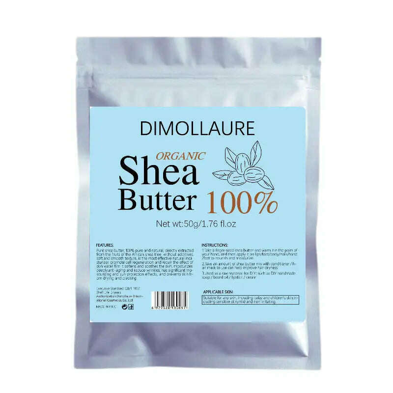 KIMLUD, 100g Dimollaure Unrefined Natural Shea Butter Organic Skin Care Moisturizing Body Massage Hair Care Essential Oil Carrier Oil, 100g, KIMLUD APPAREL - Womens Clothes