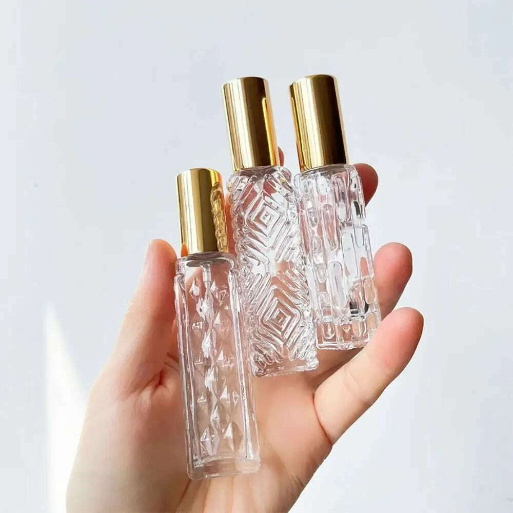 10/12 ML Perfume Spray Bottle High Quality Perfume Atomizer Protable Travel Refillable Cosmetic Container Liquid Bottle - KIMLUD