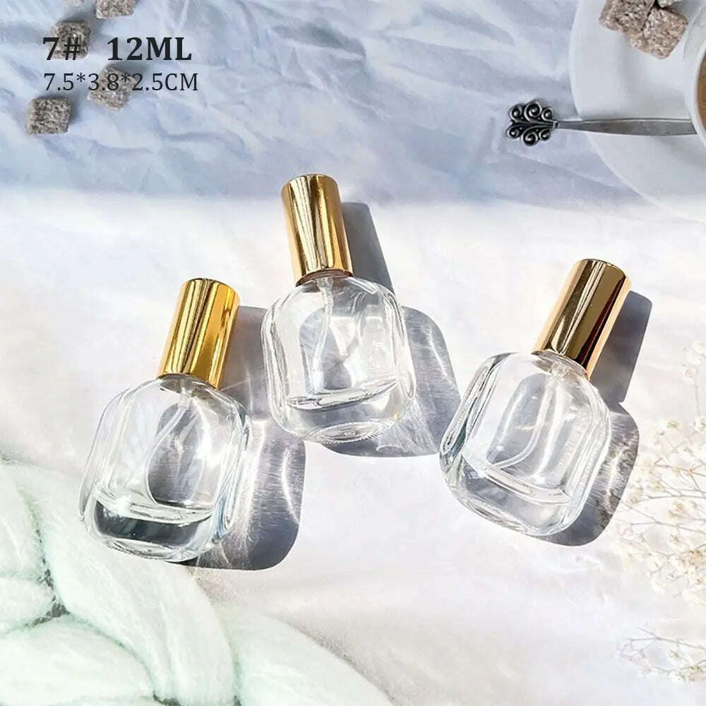 KIMLUD, 10/12 ML Perfume Spray Bottle High Quality Perfume Atomizer Protable Travel Refillable Cosmetic Container Liquid Bottle, 7-, KIMLUD APPAREL - Womens Clothes