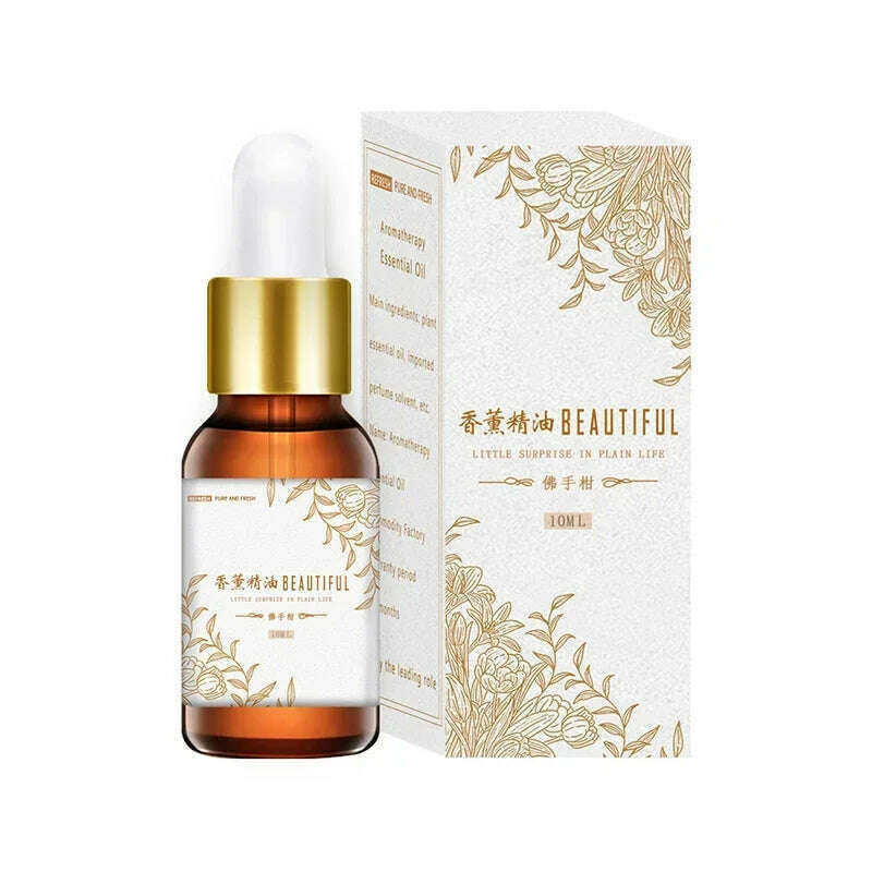 KIMLUD, 10ML Bergamot Clove Pure Essential Oil Sandalwood Patchouli Green Tea Diffused Aromatic Oil Fruity Cherry Mango Blueberry Aroma, bergamot / 10ml, KIMLUD APPAREL - Womens Clothes