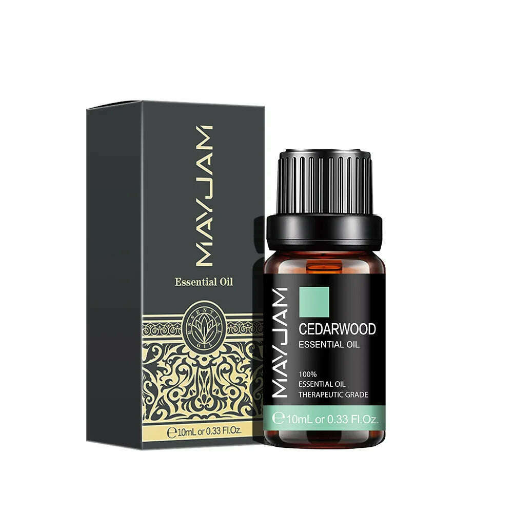 10ml Cedarwood Essential Oil Pure Natural Essential Oils Vetiver Citronella Ylang Ylang Diffuser Aroma Oil - KIMLUD