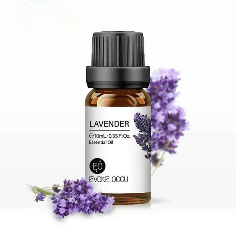 KIMLUD, 10ML Essential Oils for Diffuser Humidifier Aroma Oil Vanilla Eucalyptus Jasmine Rose Lavender Rosemary Peppermint Tea Tree, Lavender, KIMLUD APPAREL - Womens Clothes