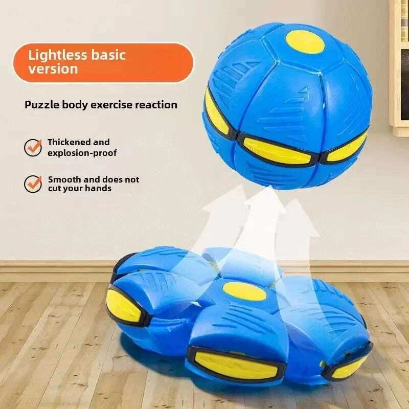 KIMLUD, 10pcs Flying Saucer Ball Outdoor Parent Children Toy Foot Magic Deformation Foot Pressure Decompression Vent Teasing Dogs Ball, blue, KIMLUD APPAREL - Womens Clothes