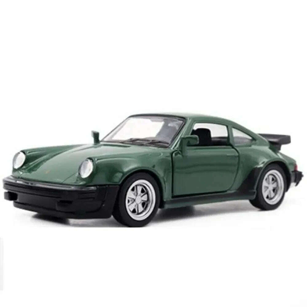 KIMLUD, 1/36 Scale Porsche 911 Turbo Toy Car Model Alloy Diecast Retro Racing with Pull Back Scale Model Car Toy for Boy Gift Collection, KIMLUD Womens Clothes