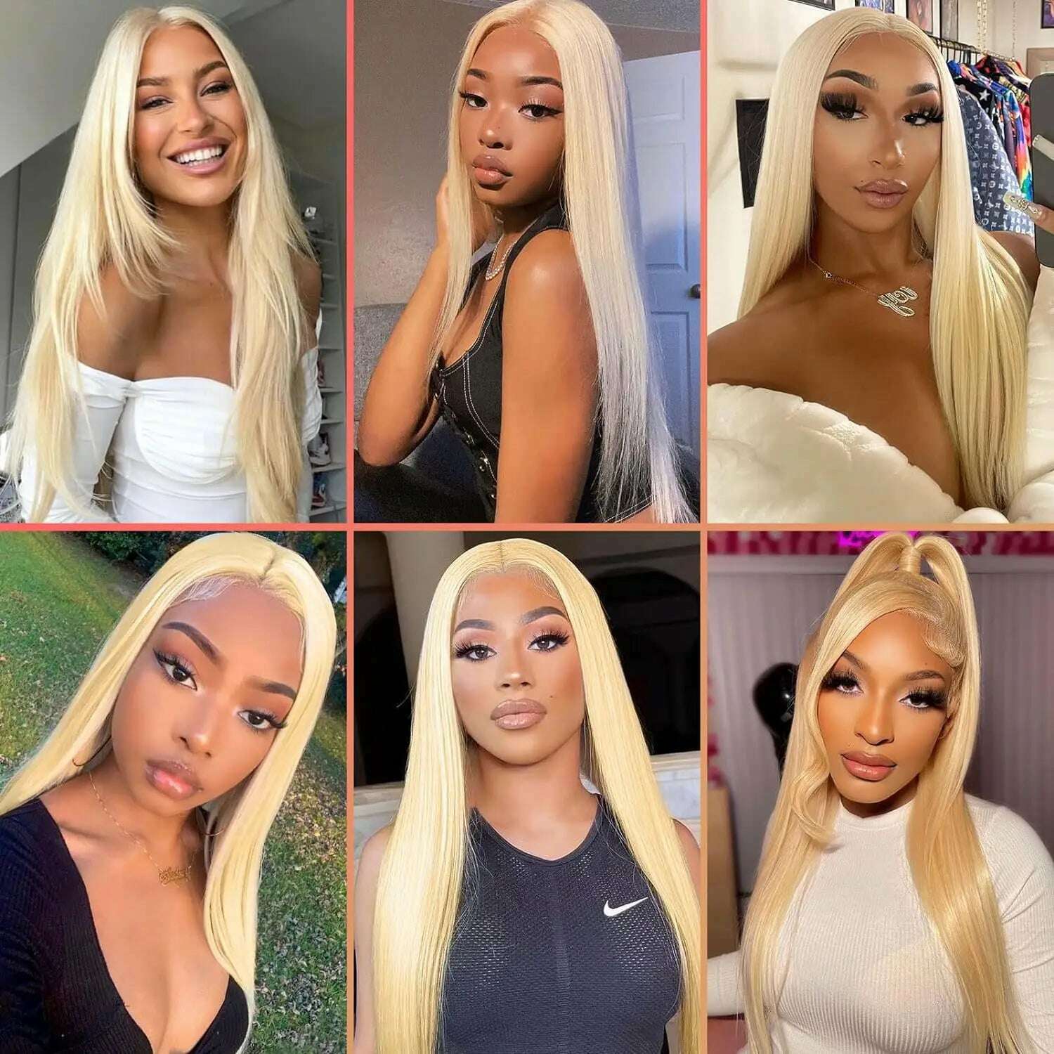 KIMLUD, 13x6 HD Transparent 613 Blonde Lace Frontal Human Hair Wigs 613 Wig Brazilian Hair Bone Straight 13x4 Lace Front Human Hair Wig, KIMLUD Womens Clothes