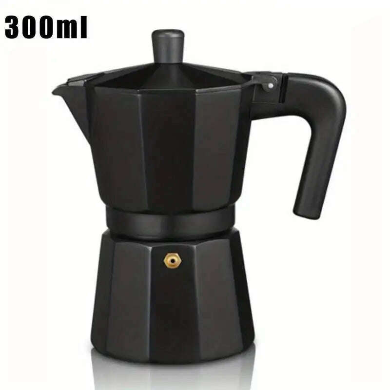 KIMLUD, 150/300/450ml Moka Pot Stovetop Camping Manual Cuban Coffee Maker Manual Camping Cuban Coffee Brewer for Making Cappuccino Latte, KIMLUD Womens Clothes