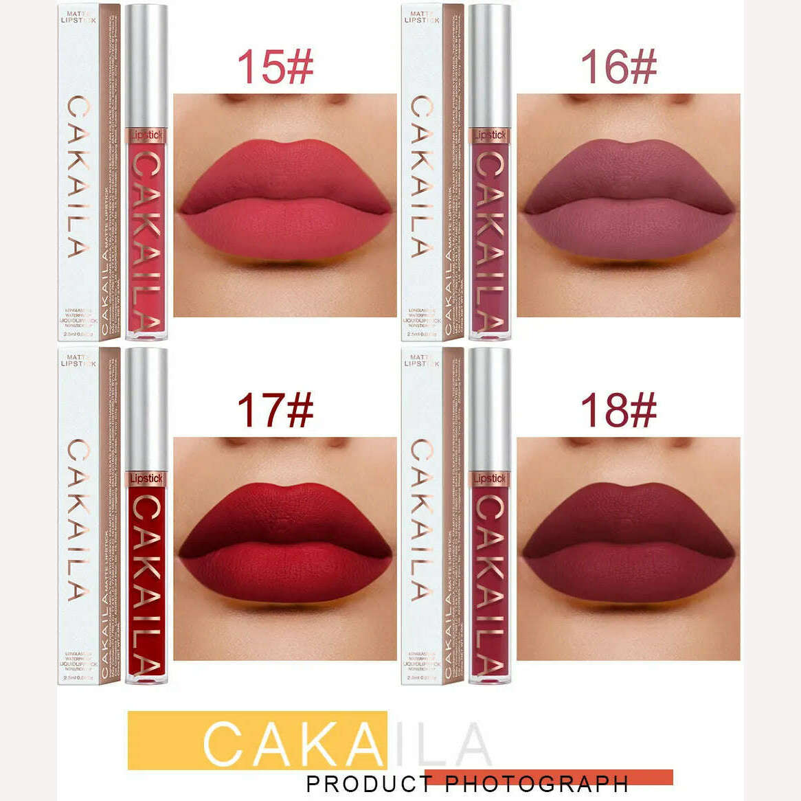 KIMLUD, 18 Colors Matte Lipgloss Wholesale Cheap Liquid Lipstick Makeup Lip Color Batom Long Lasting Sexy Red Pink Nude Lip Gloss Bulk, KIMLUD Womens Clothes