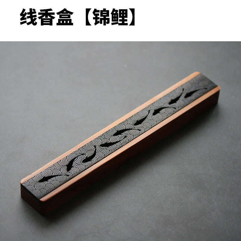 KIMLUD, 1pc Antique personality solid wood hollowed out line incense box portable sleeping incense box incense box incense fumigation, 1pc style3, KIMLUD APPAREL - Womens Clothes