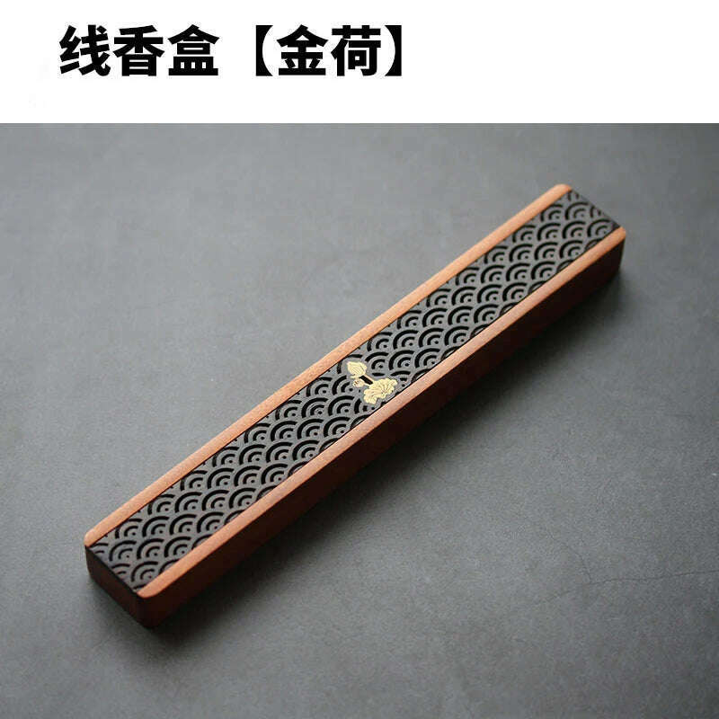 KIMLUD, 1pc Antique personality solid wood hollowed out line incense box portable sleeping incense box incense box incense fumigation, 1pc style2, KIMLUD APPAREL - Womens Clothes