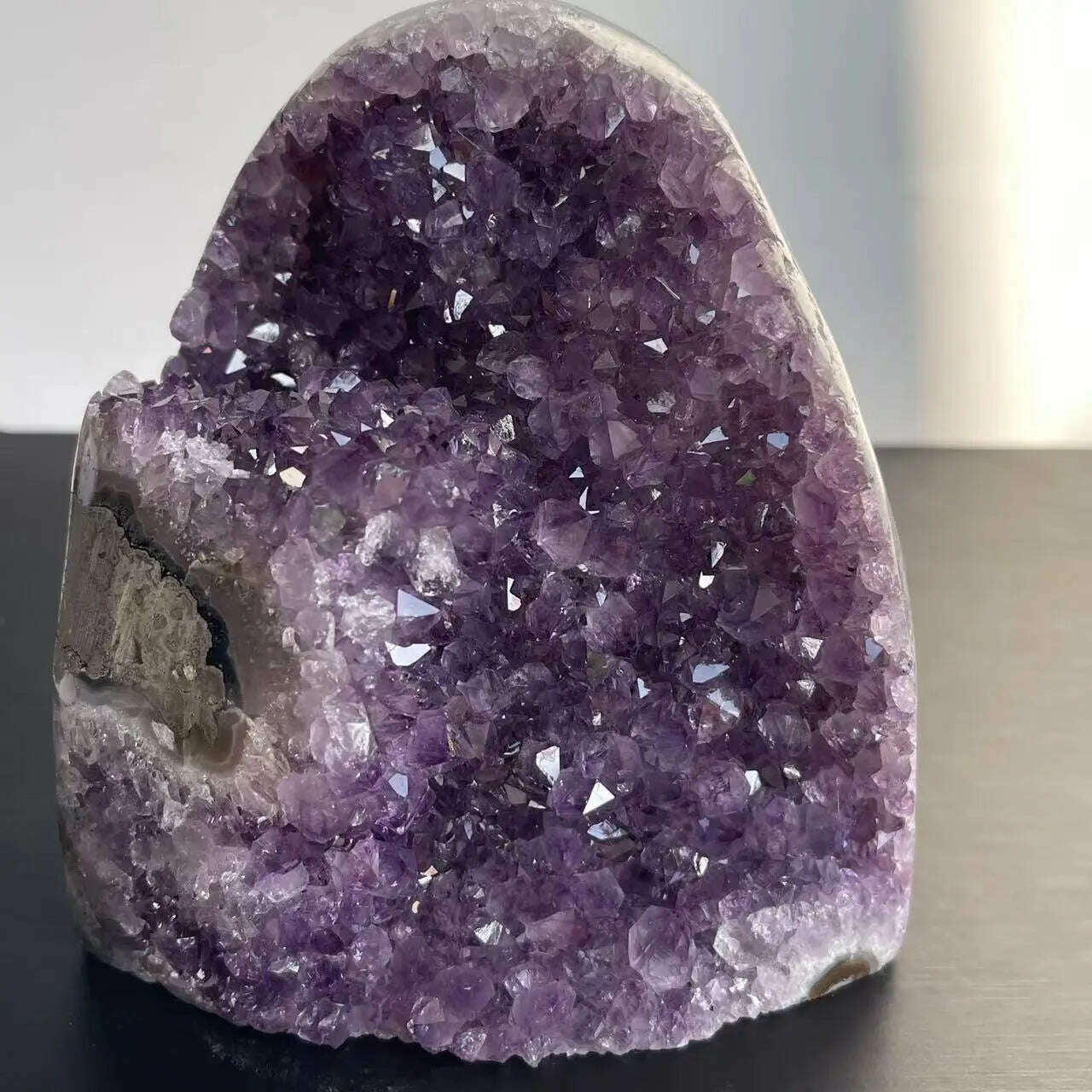 KIMLUD, 1PC Natural Amethyst Crystal Cluster Quartz Raw Crystals Healing Stone Ore Mineral Home Decor Purple Cornucopia Feng Shui Stone, KIMLUD Womens Clothes