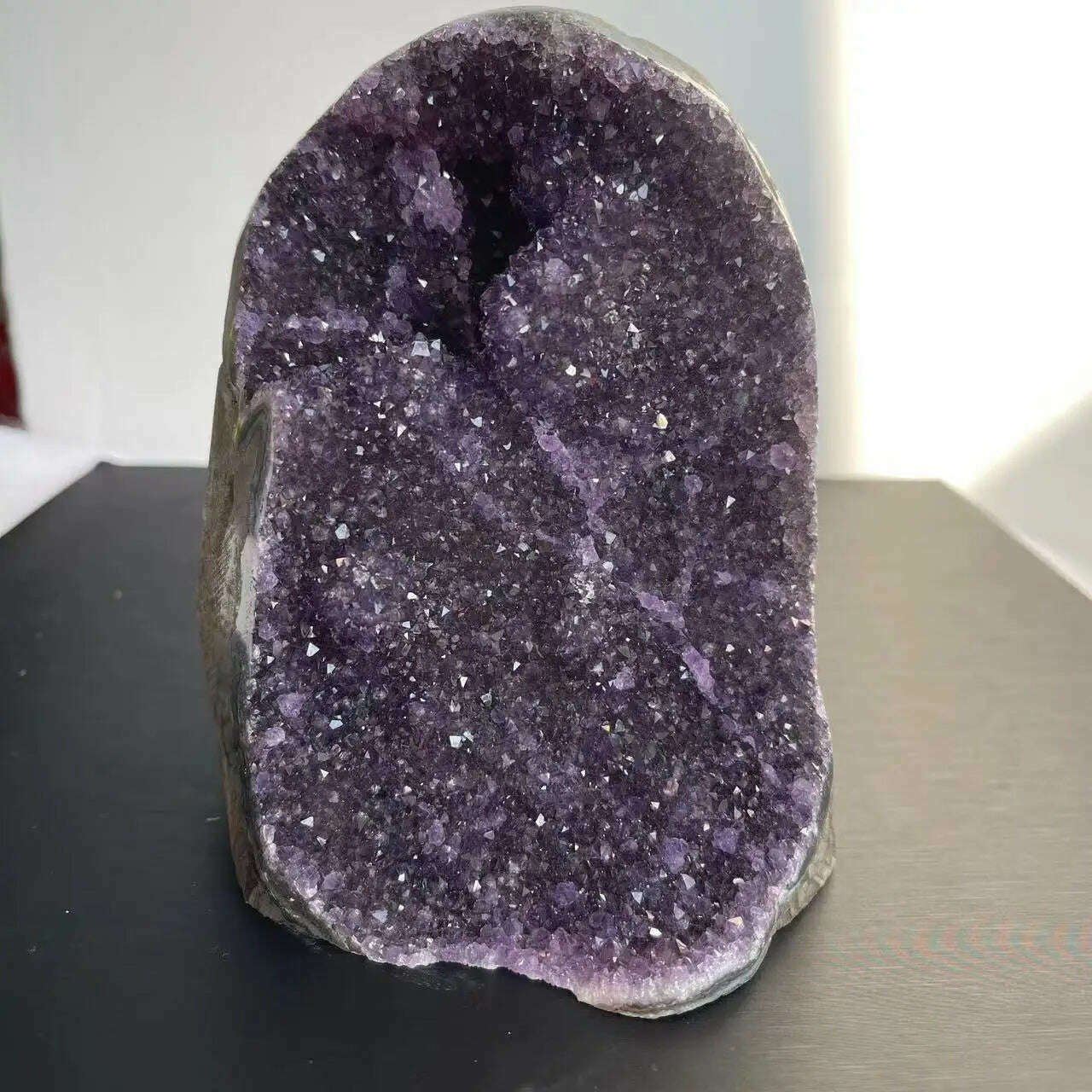 1PC Natural Amethyst Crystal Cluster Quartz Raw Crystals Healing Stone Ore Mineral Home Decor Purple Cornucopia Feng Shui Stone - KIMLUD