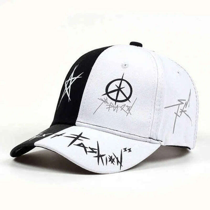 2019 new graffiti printing baseball cap 100%cotton fashion casual hat men and women adjustable sun caps hip hop dad hats - KIMLUD