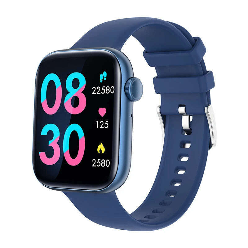 KIMLUD, 2023 Men Women Smartwatch Bluetooth Call Digital Smart Watch Fitness Clock Sports Waterproof Watches for Girls Kid Xiaomi iPhone, Blue, KIMLUD APPAREL - Womens Clothes