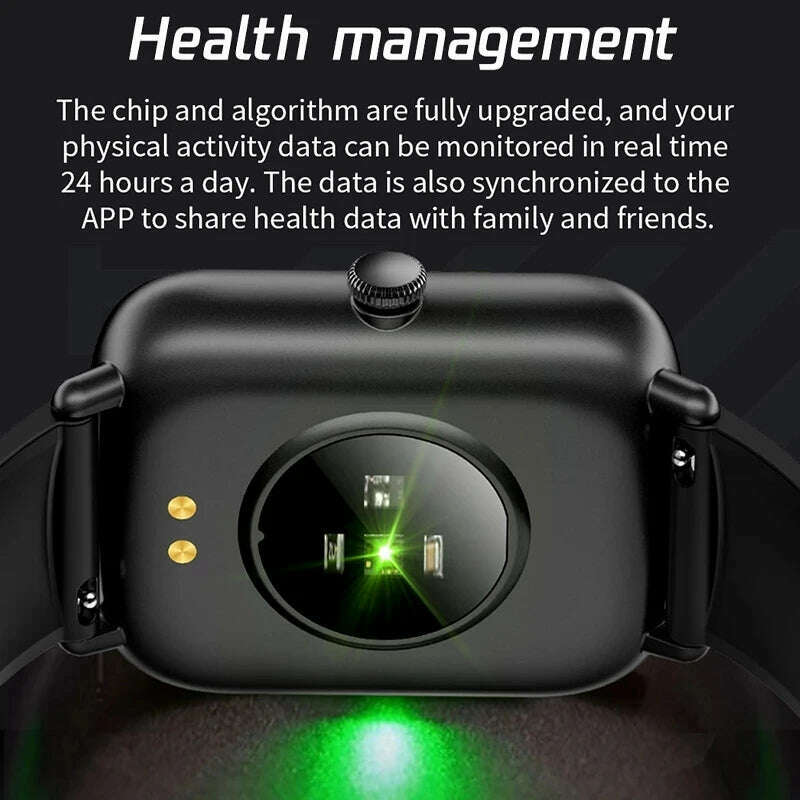 KIMLUD, 2023 New Bluetooth Heart Rate Monitor Smart Watch Men Full Touch Dial Call Fitness Tracker IP67 Waterproof Smartwatch Men women, KIMLUD Womens Clothes