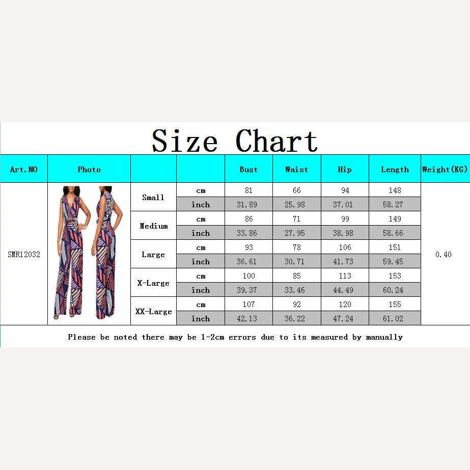 KIMLUD, 2023 New Summer Geometric Printed Sleeveless V-neck Jumpsuit of One Fashion Casual Pieces for Women Elegant Female, KIMLUD Womens Clothes