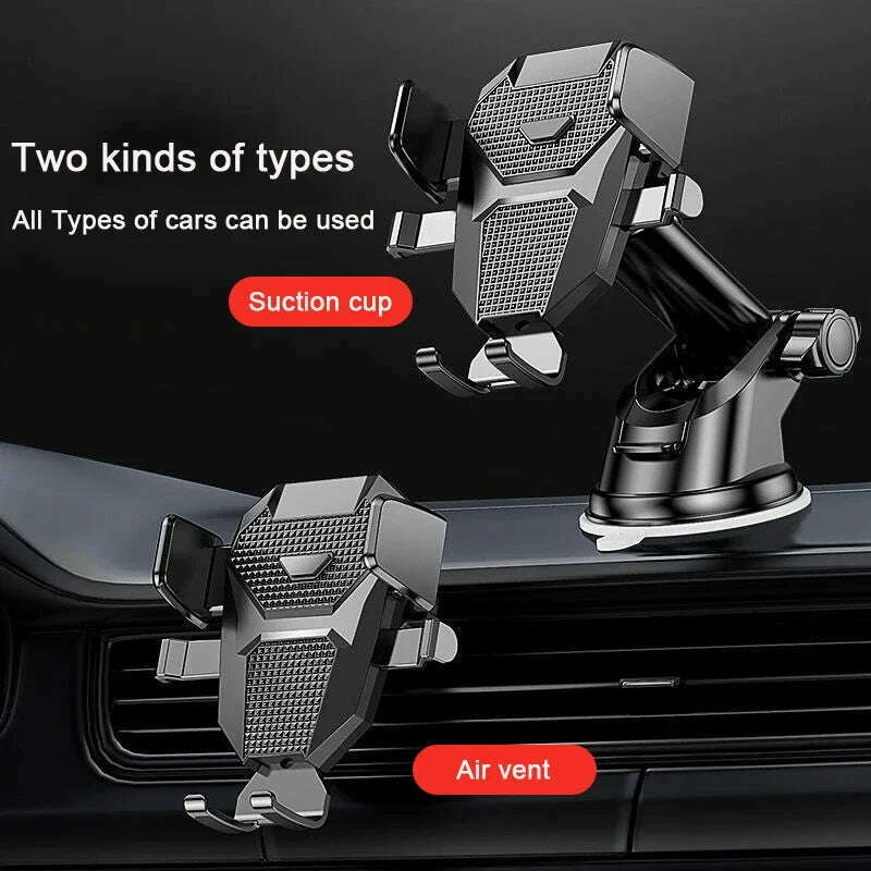 2023 NEW Universal Sucker Car Phone Holder 360° Windshield Car Dashboard Mobile Cell Support Bracket for 4.0-7 Inch Smartphones - KIMLUD