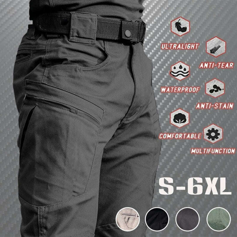 2023 Outdoor Waterproof Tactical Cargo Pants Men Breathable Summer Casual Army Military Long Trousers Male Quick Dry Cargo Pants - KIMLUD