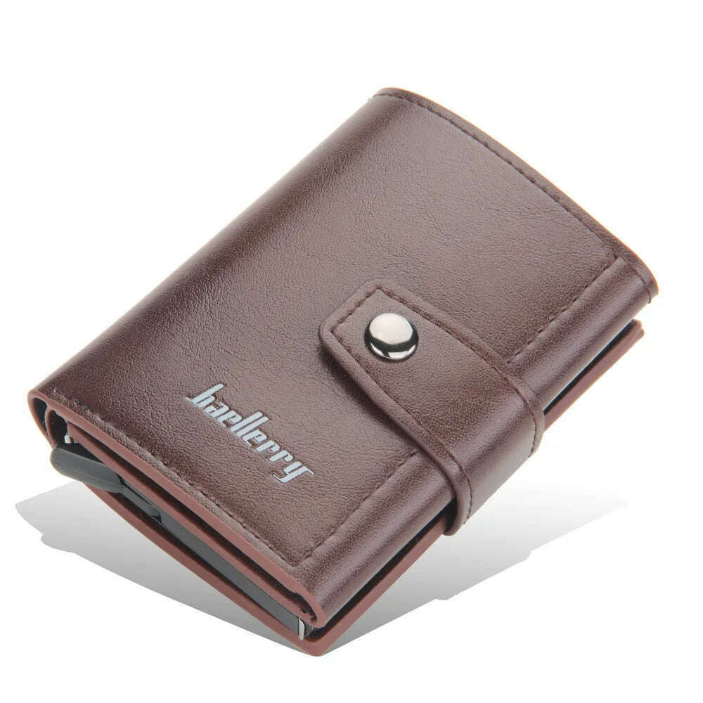 2023 Rfid Men Card Wallets Hasp Small Card Wallets PU Leather Slim Mini Men's Wallet High Qaulity Short Male Purses - KIMLUD