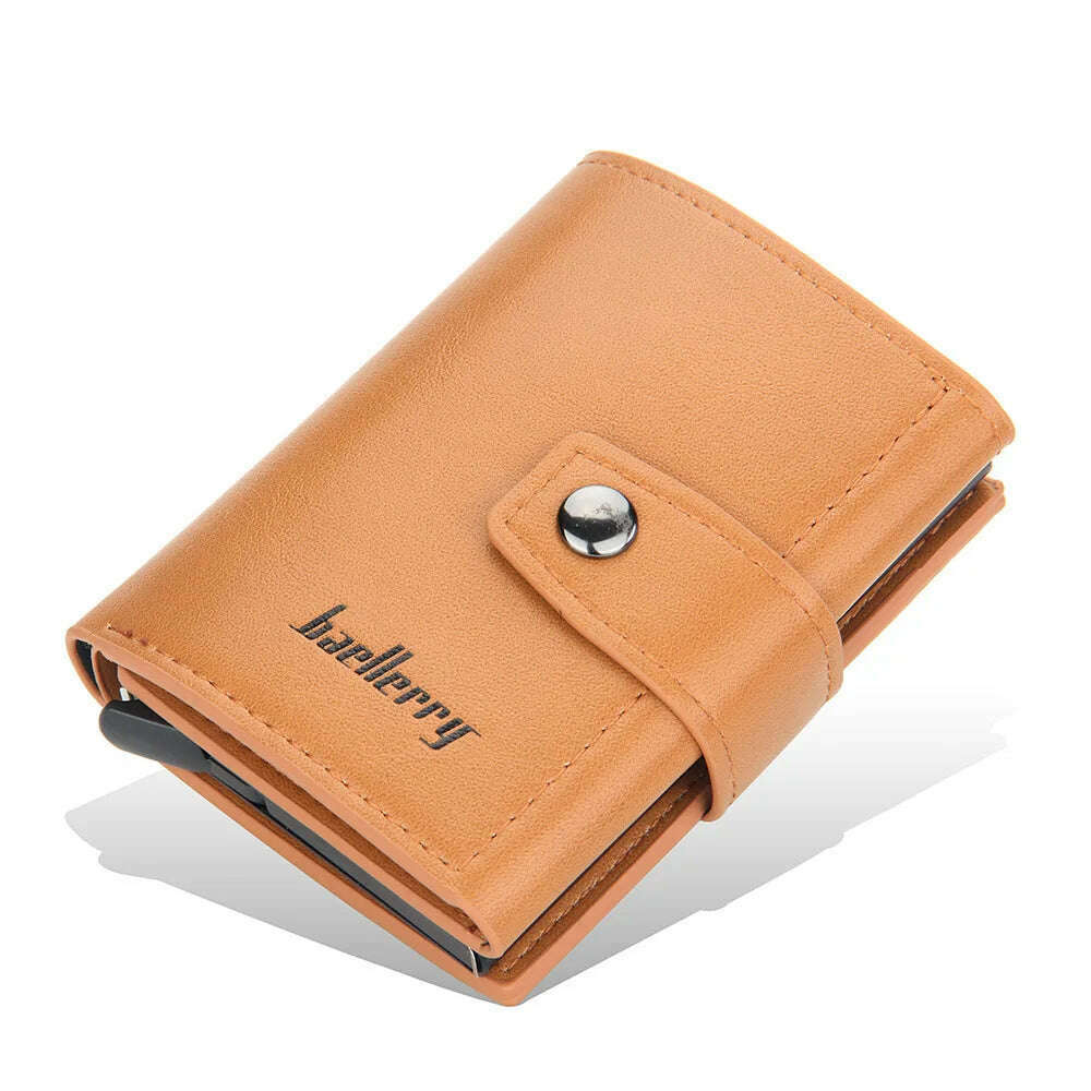 2023 Rfid Men Card Wallets Hasp Small Card Wallets PU Leather Slim Mini Men's Wallet High Qaulity Short Male Purses - KIMLUD