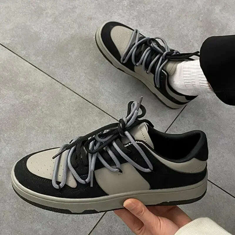 KIMLUD, 2023 Sewing Men Sneakers Contrasting Colors Light Flat Shoes Ladies Outdoor Luxury Men Running Shoes Heart Pattern Women Mujer, Black / 36, KIMLUD Womens Clothes