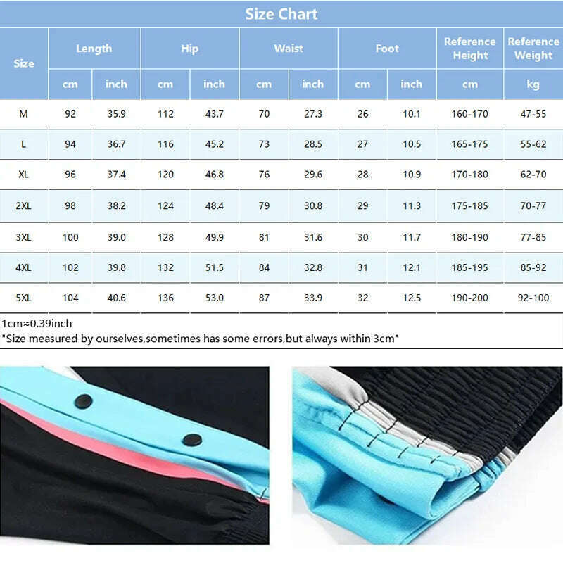 KIMLUD, 2023 Y2K Men's Sports Pants Side Buttons Pants Fully Open Loose Wide Leg Casual Strap Basketball Pants Streetwear Men Clothing, KIMLUD Womens Clothes