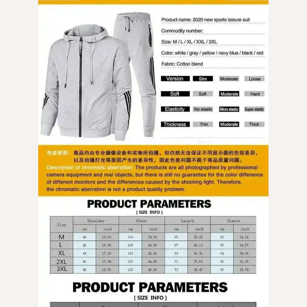 KIMLUD, 2024 Fashion Men's Sports Wear Designer Masked Sweatshirt+Jogging Pants High quality Fitness and Sports Wear Casual Sports Zippe, KIMLUD Womens Clothes