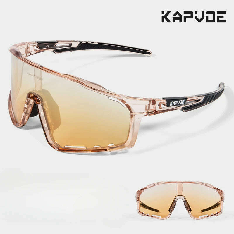 KIMLUD, 2024 Kapvoe Cycling Glasses for Men MTB Cycle Sunglasses Mountain Bike Bicycle Eyewear Women Sports Goggles Road Speed Skating, J-17 / 3lens, KIMLUD APPAREL - Womens Clothes