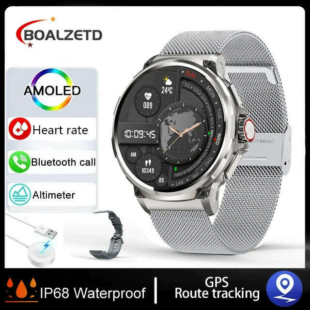 2024 New 1.85 Inch HD Bluetooth Call Smart Watch Men Sports Fitness Tracker Heart Monitor 710mAh Smartwatch For XIAOMI Android - KIMLUD