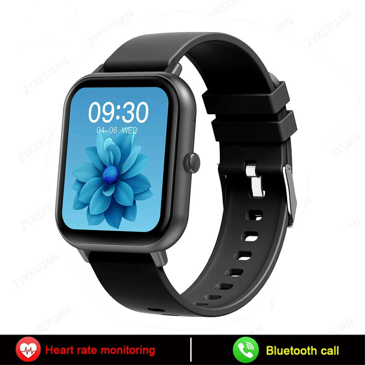 KIMLUD, 2024 New Bluetooth Call Smart Watch Women Men Heart Rate Blood Oxygen Voice Assistant 100+Sports Ladies Smartwatch For Xiaomi, Black, KIMLUD Womens Clothes