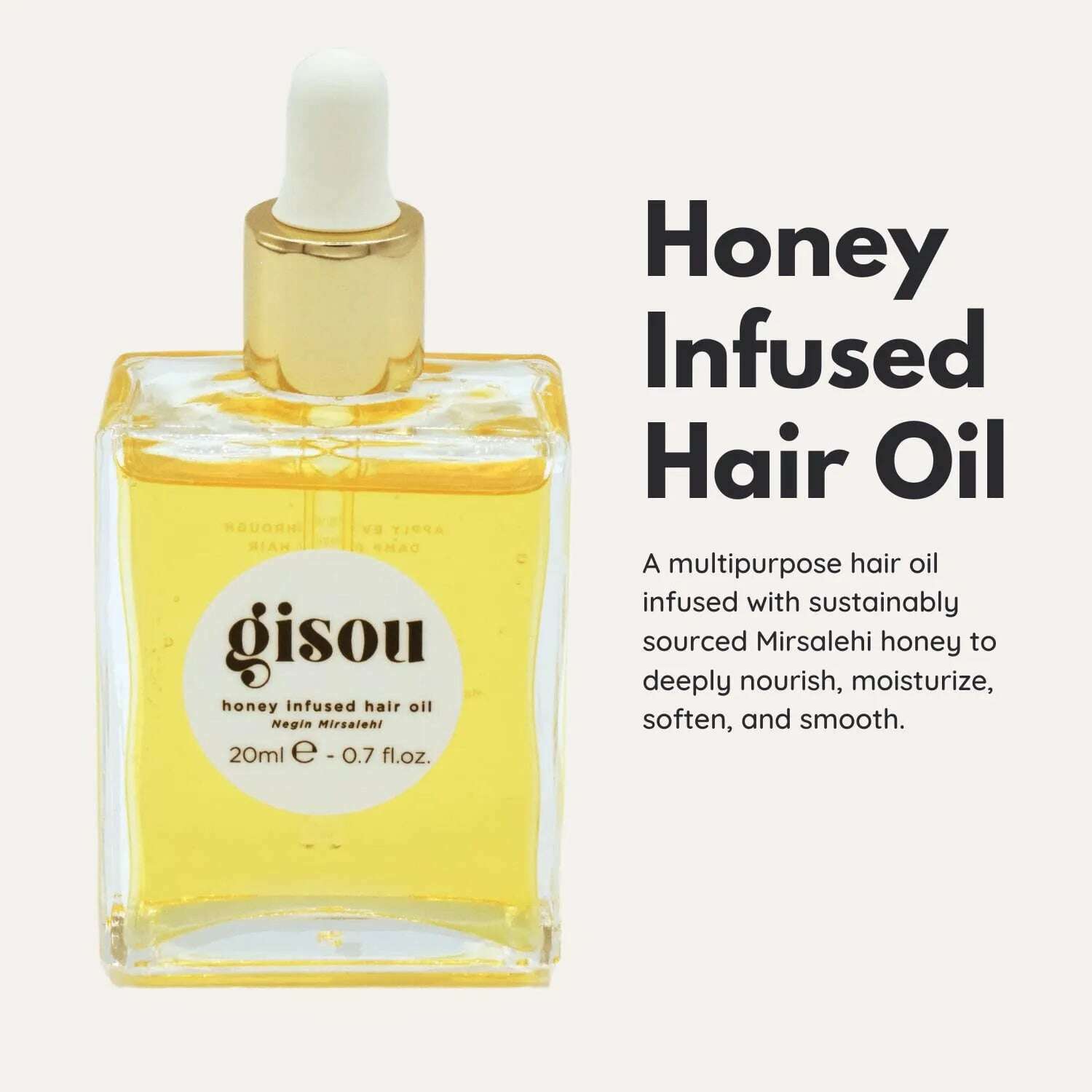 2024 New Honey Infused Hair Oil Travel Size Enriched With Mirsalehi Honey To Deeply Nourish & Moisturize Hair 20ml - KIMLUD