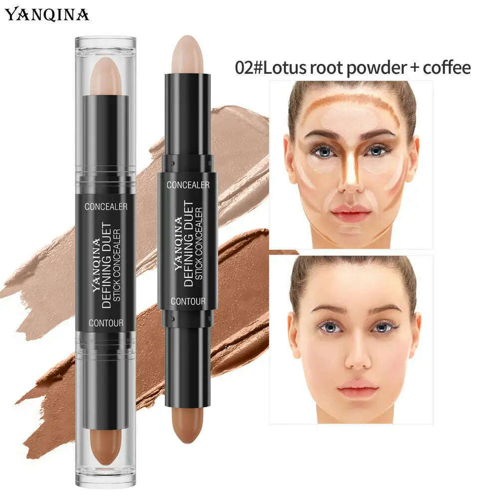 KIMLUD, 2024 New Hot Face Foundation Concealer Pen Long Lasting Dark Circles Corrector Contour Concealers Stick Cosmetic Makeup, Coffee, KIMLUD Womens Clothes