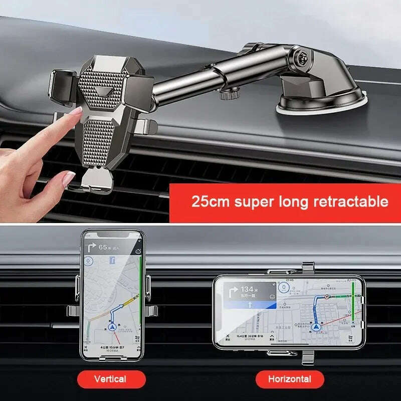 KIMLUD, 2024 NEW Universal Sucker Car Phone Holder 360° Windshield Car Dashboard Mobile Cell Support Bracket for iPhone Samsung Xiaomi, KIMLUD Womens Clothes