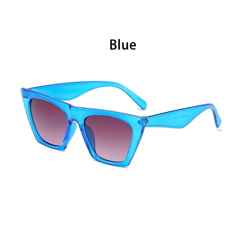 KIMLUD, 2024 Oversized Square Brand Sunglasses Women Vintage Big Frame Women Sun Glasses Fashion Cycling Goggle Shades For Men UV400, B-blue, KIMLUD Womens Clothes
