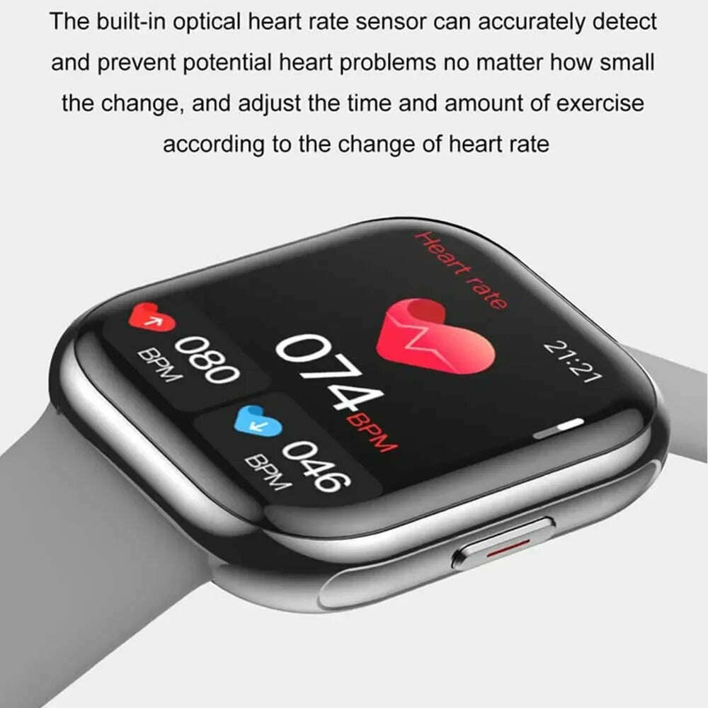 KIMLUD, 2024 Smart Watch Fashion 2.2 HD Screen 320*385 Bluetooth Call Health Monitoring Game Heart Rate Original Smartwatch Men And Girl, KIMLUD Womens Clothes