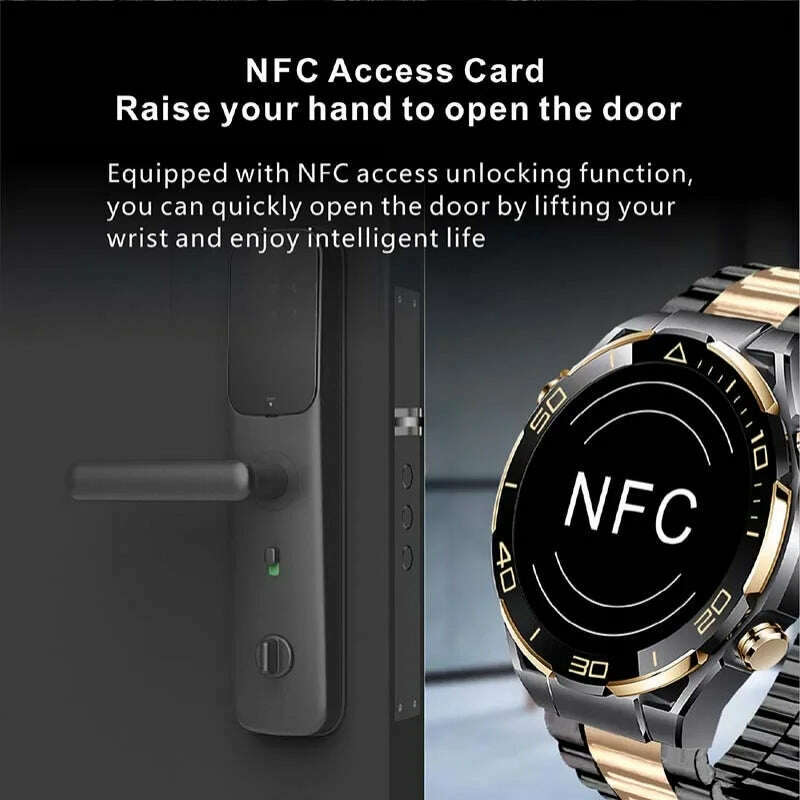 2024 Smart Watch Men 4GB ROM Bluetooth Call NFC IP68 Waterproof GPS Track AI Voice Assistant Women Smart Watch For Huawei Xiaomi - KIMLUD