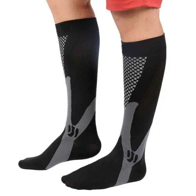 KIMLUD, 2/3/4 Pairs Compression Socks Knee High Sports Socks Medical Nursing Stockings Varicose Veins Socks Outdoor Cycling Socks, KIMLUD Womens Clothes