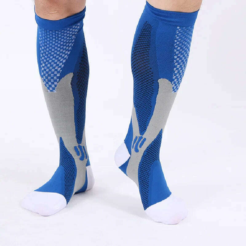 KIMLUD, 2/3/4 Pairs Compression Socks Knee High Sports Socks Medical Nursing Stockings Varicose Veins Socks Outdoor Cycling Socks, KIMLUD Womens Clothes