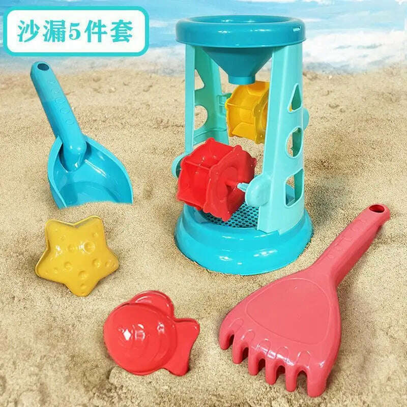 KIMLUD, 23PCS Summer Beach Set Toys For Kids Digging Sand Plastic Bucket Watering Bottle Shovels Children Beach Water Game Toys Tools, KIMLUD Womens Clothes