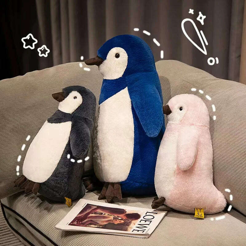 KIMLUD, 25/35cm Cute Penguin Plush Toys Lovely Soft Stuffed Cartoon Animals Dolls For Birthday Christmas Gift, KIMLUD Womens Clothes