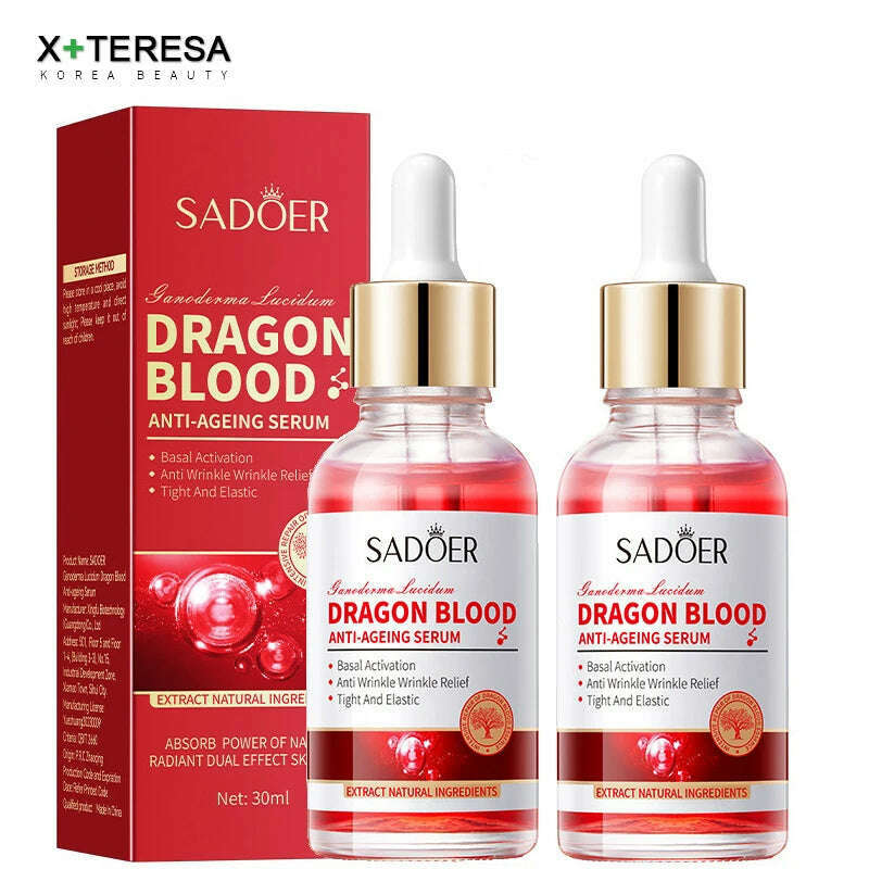 2pcs Royal Dragon Blood Serum Face Tightener Placenta Face Moisturizing Firming Retinol Essence Korean Cosmetics Beauty - KIMLUD