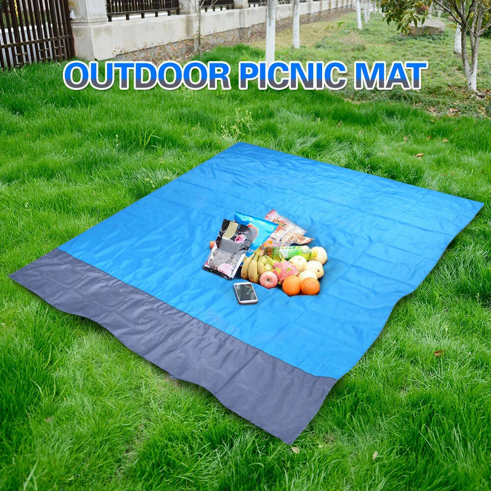 KIMLUD, 2x2.1m Waterproof Beach Blanket Outdoor Camping Blanket Portable Picnic Mat Camping Ground Mat Mattress, KIMLUD Womens Clothes