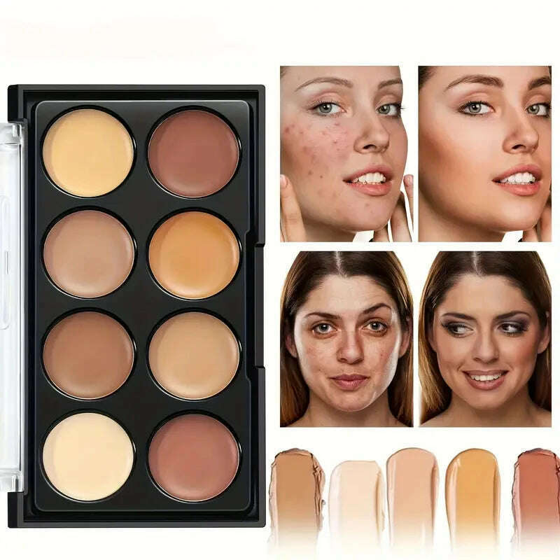 KIMLUD, 3 in 1 palette, contour concealer, long lasting, covers skin imperfections, creates a perfect and natural 3D makeup look, KIMLUD Womens Clothes