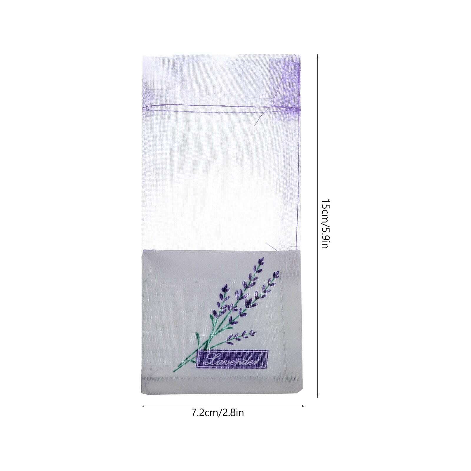 30pcs Empty Sachets Bag Flower Printing Lavender Fragrance Sachet Bags for Dry Flowers Storage Fragrance Lavender Sachet Bag - KIMLUD