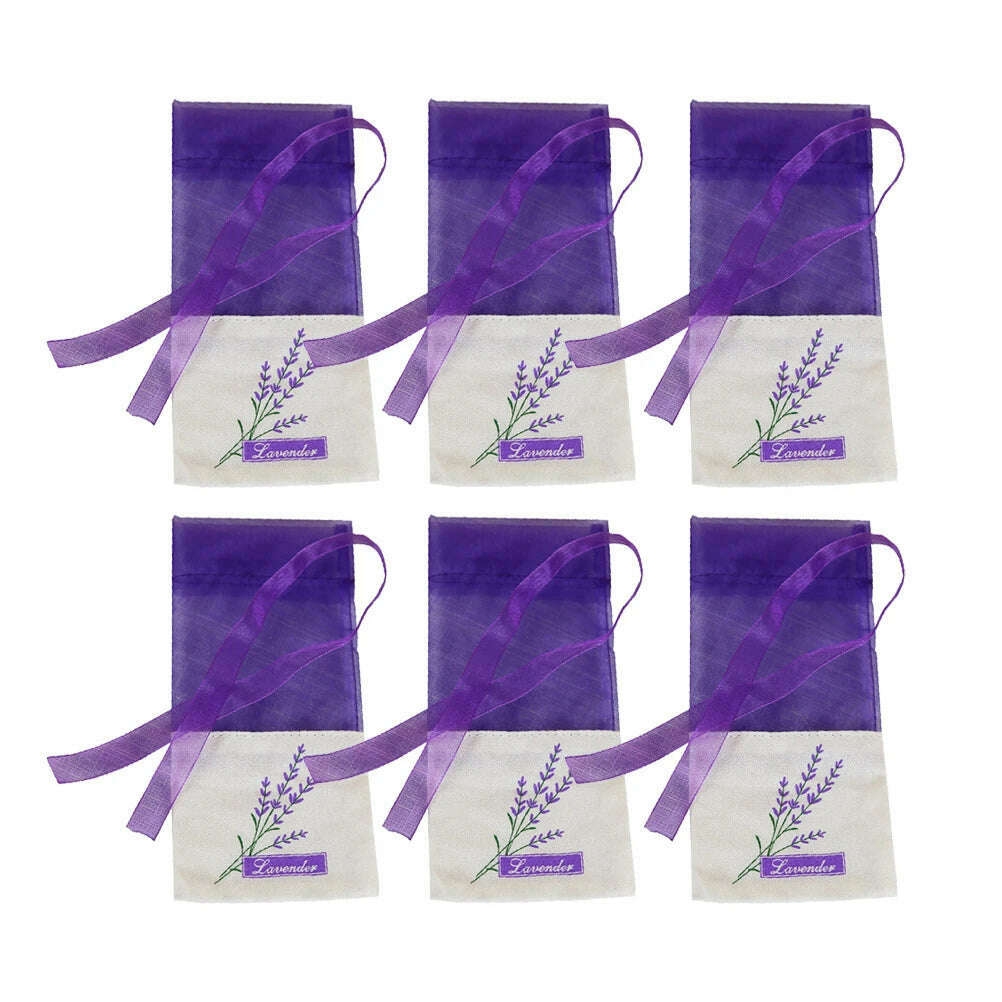 KIMLUD, 30pcs Empty Sachets Bag Flower Printing Lavender Fragrance Sachet Bags for Dry Flowers Storage Fragrance Lavender Sachet Bag, Purple, KIMLUD APPAREL - Womens Clothes