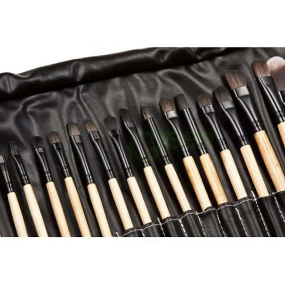 KIMLUD, 32 PCS Black Makeup Brush Set Professional Face Cosmetic Foundation Powder Blush Eyeshadow Blending Make Up Brush Tools Lady, KIMLUD Womens Clothes