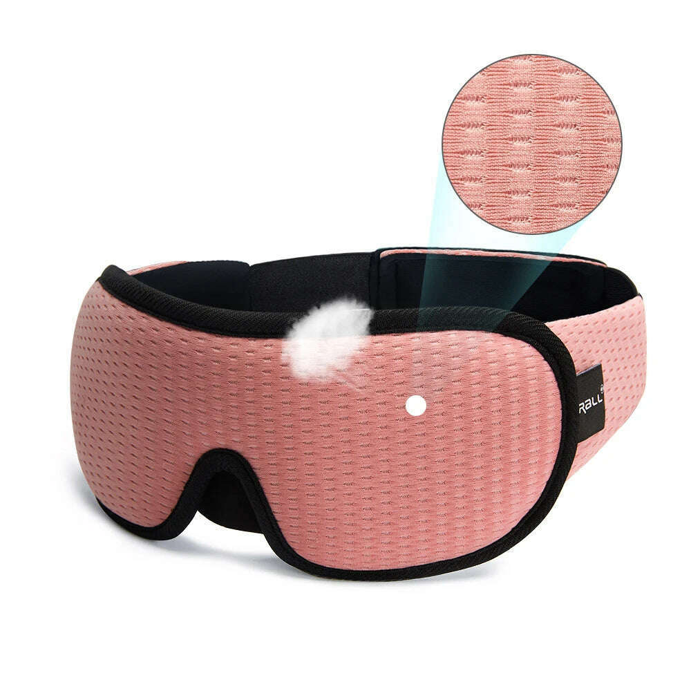 KIMLUD, 3D Sleep Mask Blindfold Sleeping Aid Eyepatch Eye Cover Sleep Patches Eyeshade Breathable Face Mask Eyemask Health Care for Rest, Type-A-Pink, KIMLUD Womens Clothes