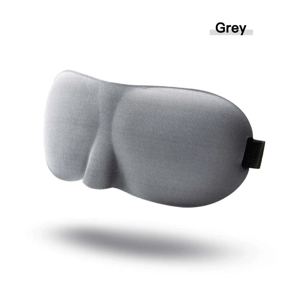 KIMLUD, 3D Sleep Mask Blindfold Sleeping Aid Eyepatch Eye Cover Sleep Patches Eyeshade Breathable Face Mask Eyemask Health Care for Rest, Type-C-Gray, KIMLUD Womens Clothes