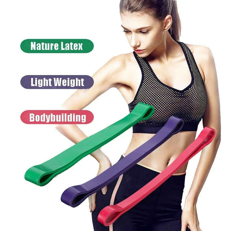 KIMLUD, 3pcs 5pcs Yoga Resistance Bands Set Latex Elastic Band Pilates Sports Crossfit Exercise Workout Bands Expander Fitness Equipment, 3pcs Bands Set, KIMLUD Womens Clothes